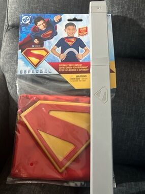 DC Superman Kids Cape & Shield Set - Red, Yellow